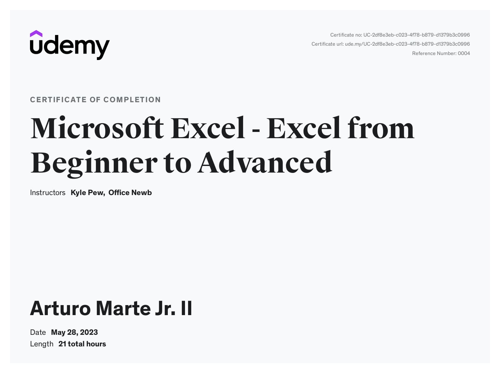 Microsoft Excel - Excel from Beginner to Advanced