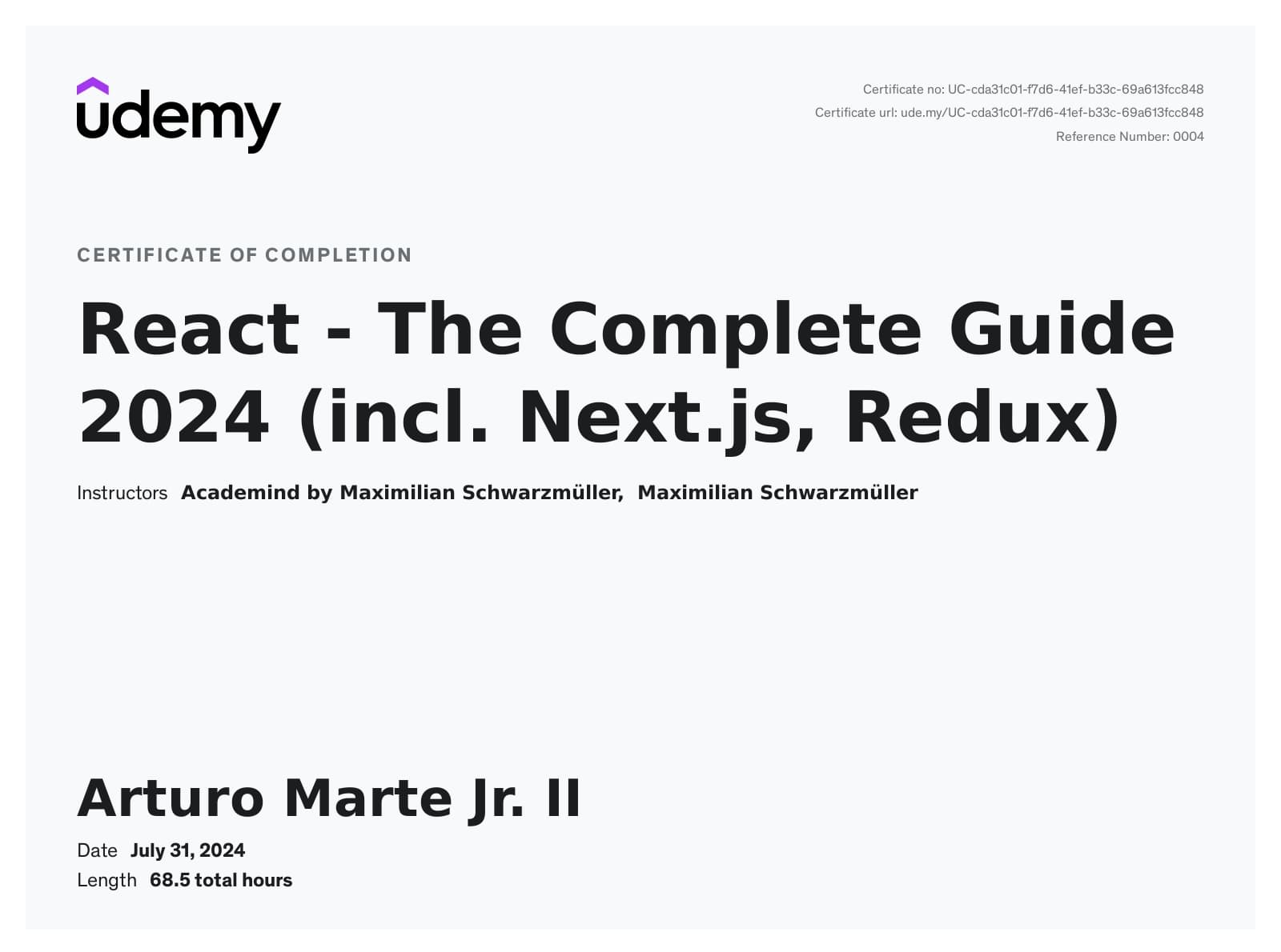 React - The Complete Guide 2024 (incl. Next.js, Redux)